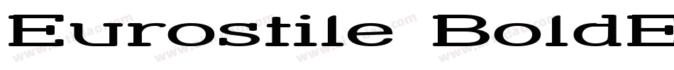 Eurostile BoldExtend字体转换